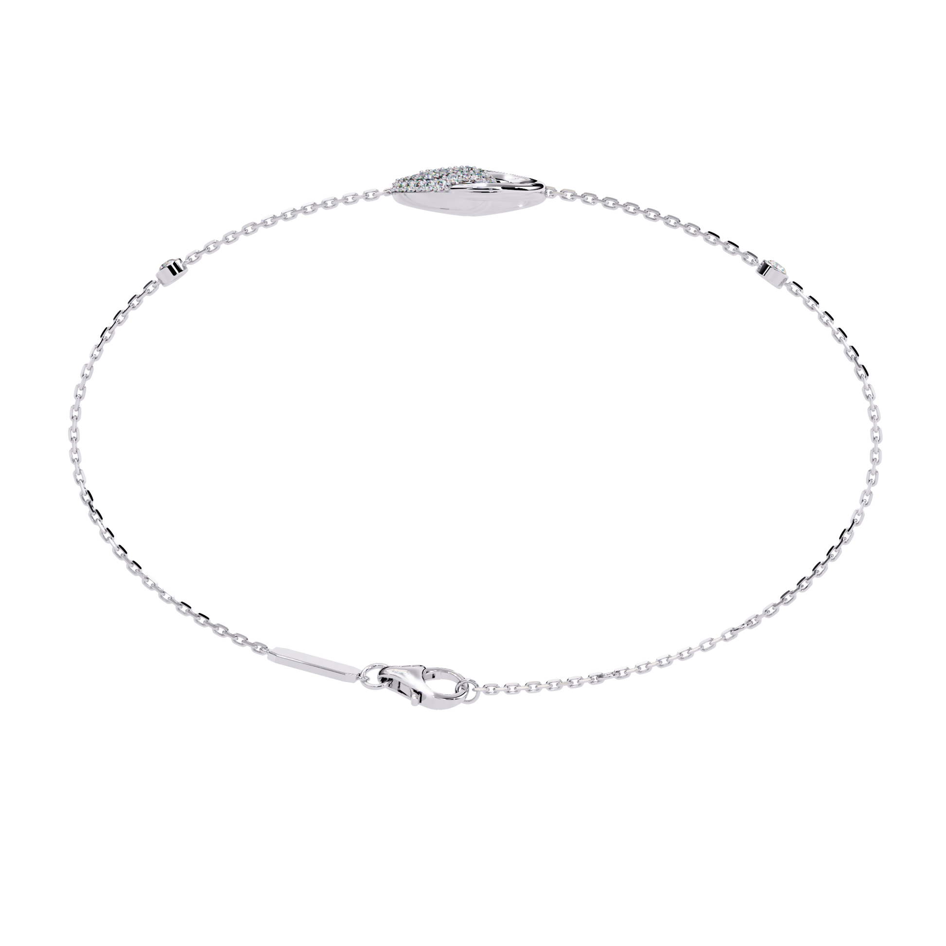 Eternal Flow Diamond Bracelet White Gold