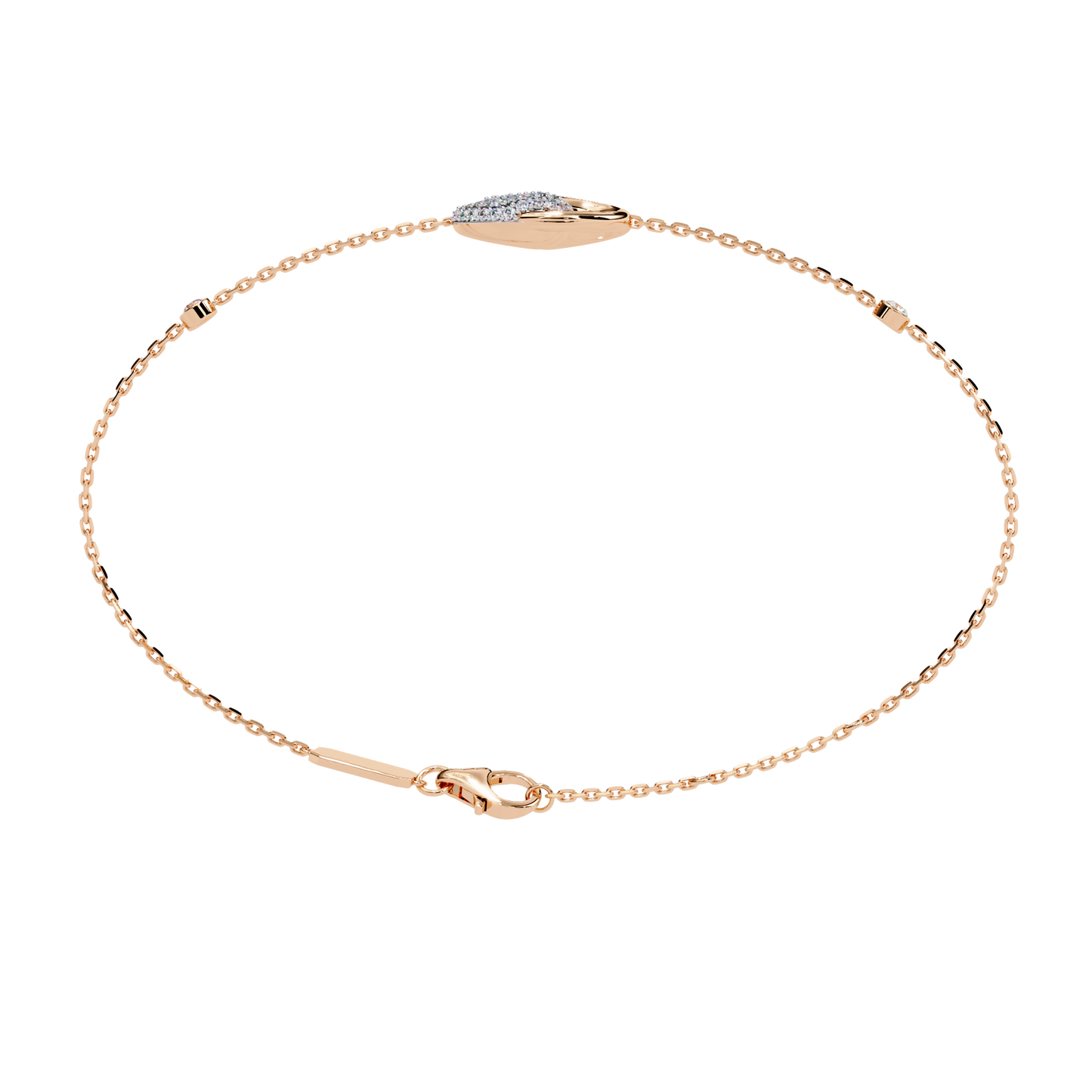 Eternal Flow Diamond Bracelet Rose Gold