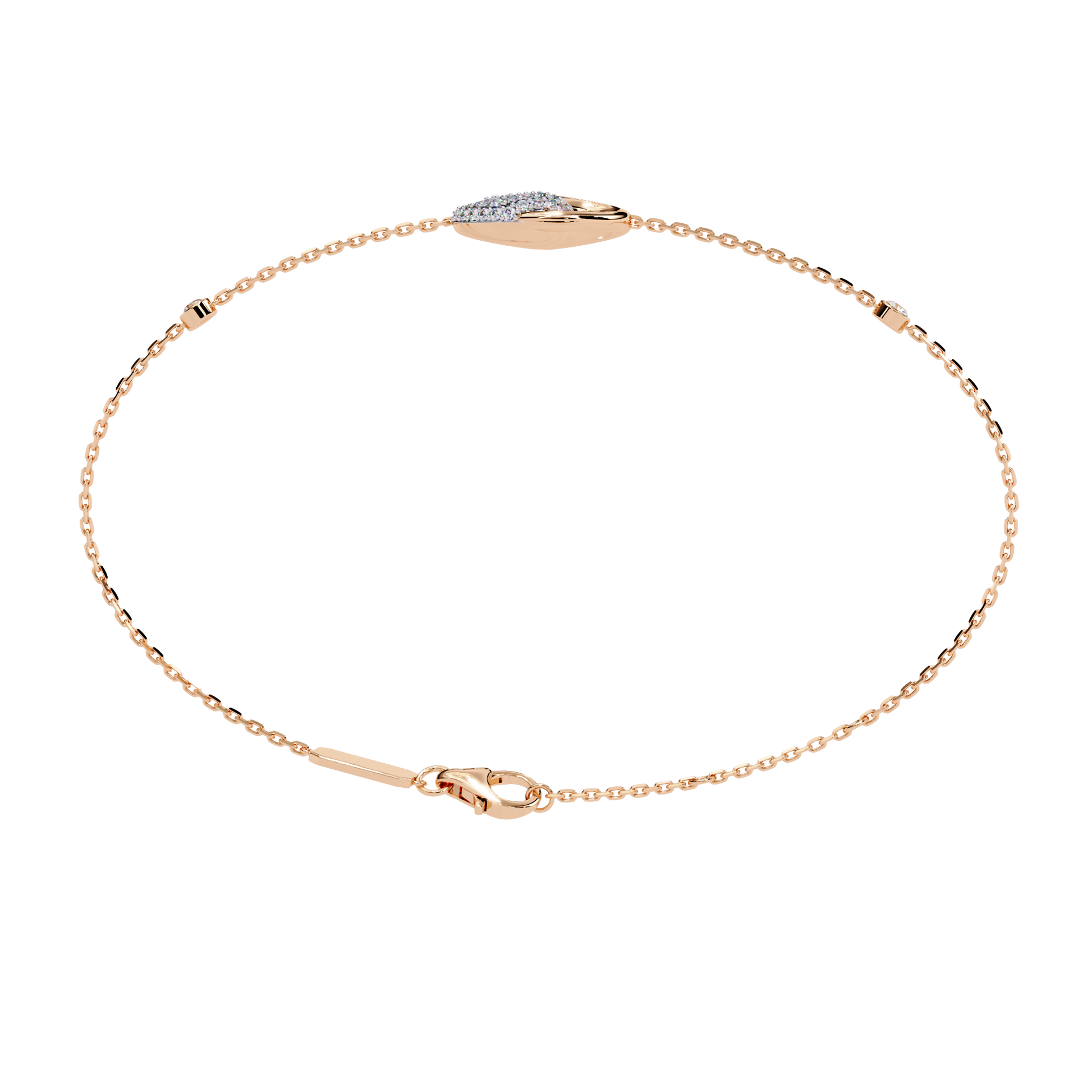 Eternal Flow Diamond Bracelet Rose Gold