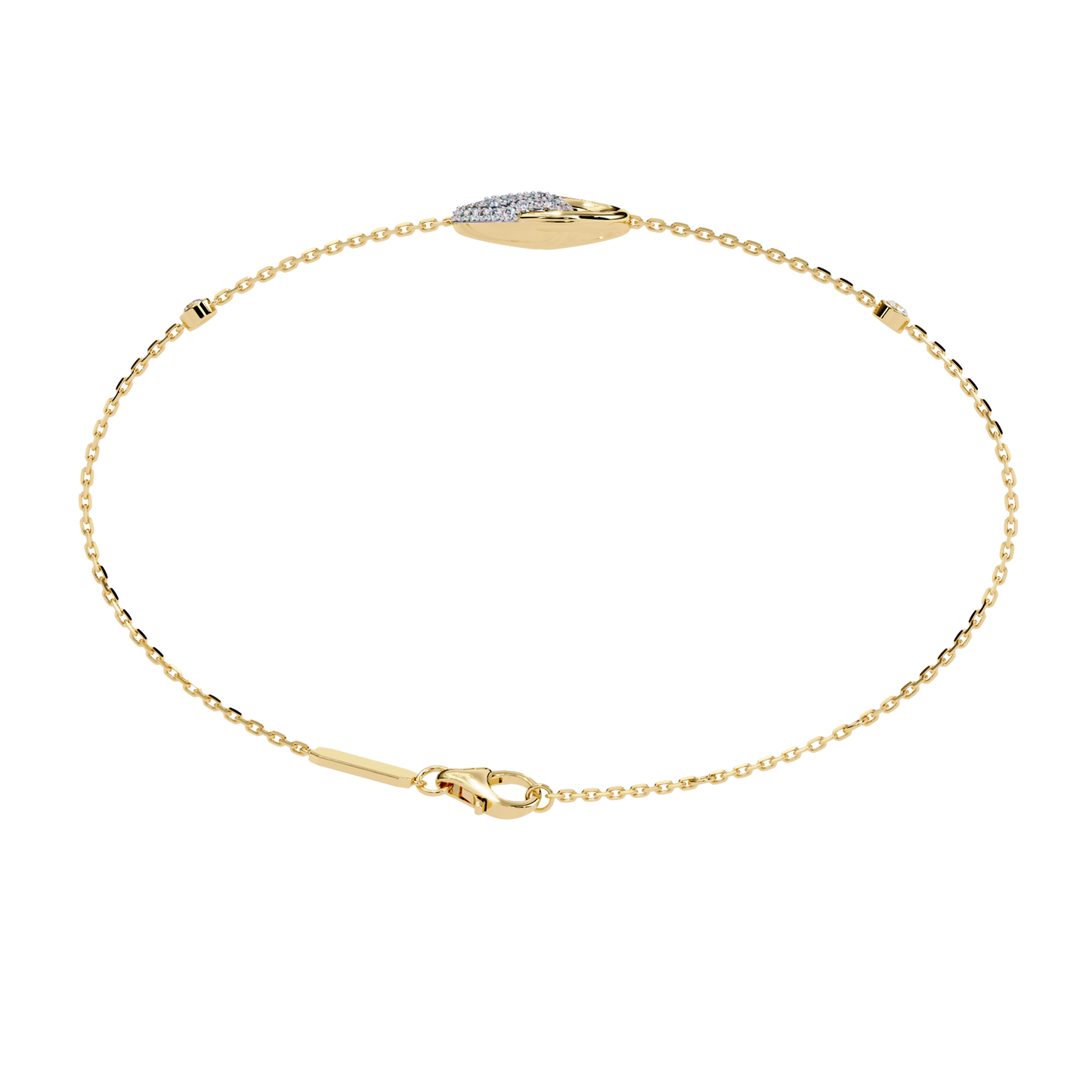 Eternal Flow Diamond Bracelet Yellow Gold