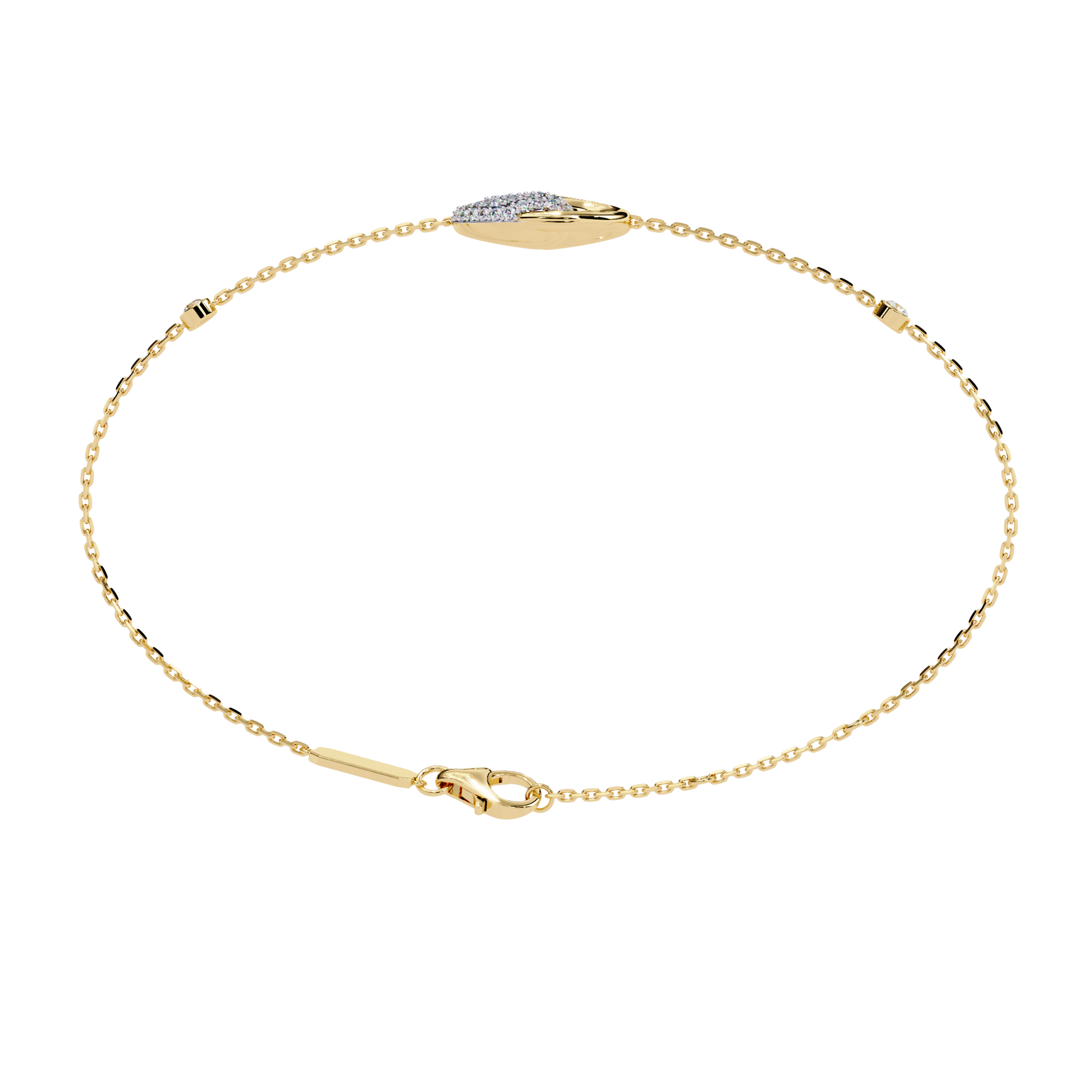Eternal Flow Diamond Bracelet Yellow Gold