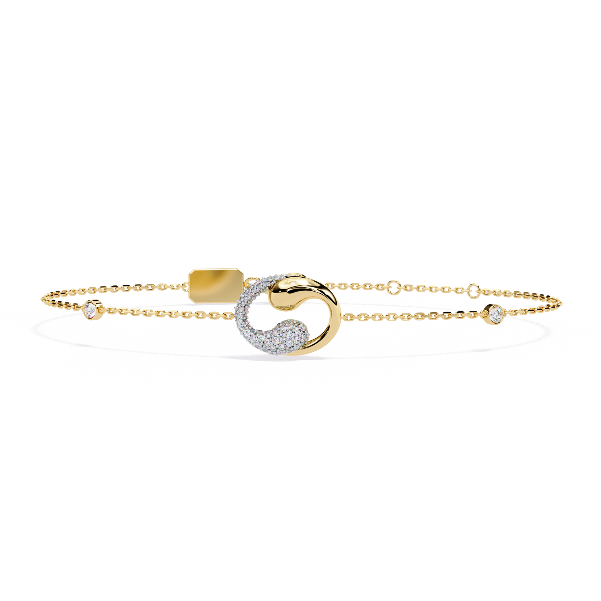 Eternal Flow Diamond Bracelet Yellow Gold