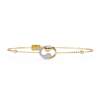 Eternal Flow Diamond Bracelet Yellow Gold