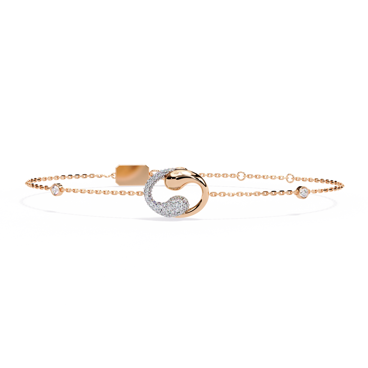 Eternal Flow Diamond Bracelet Rose  Gold