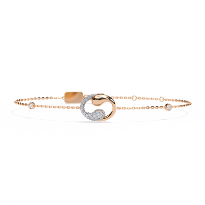 Eternal Flow Diamond Bracelet Rose  Gold