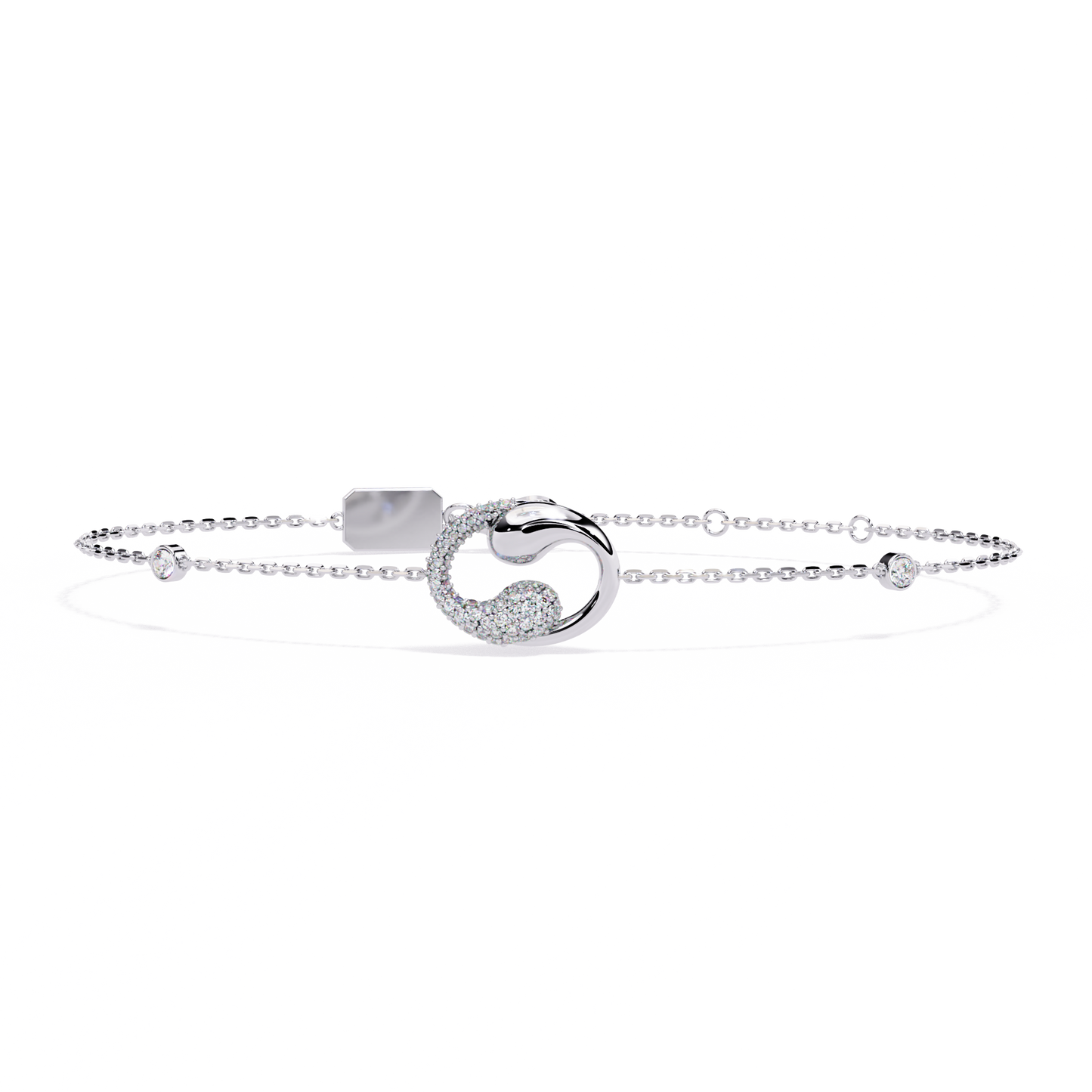 Eternal Flow Diamond Bracelet White Gold