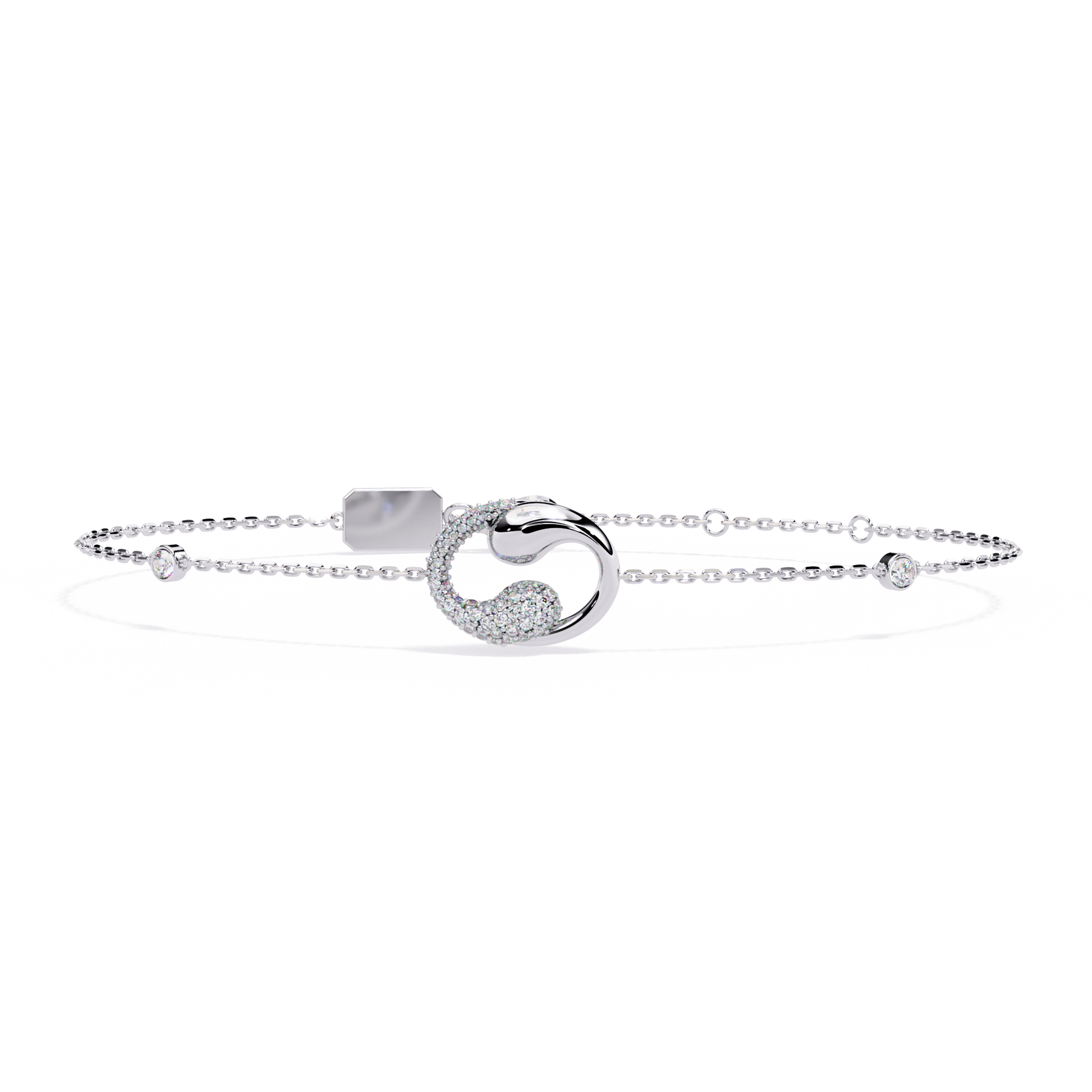 Eternal Flow Diamond Bracelet White Gold