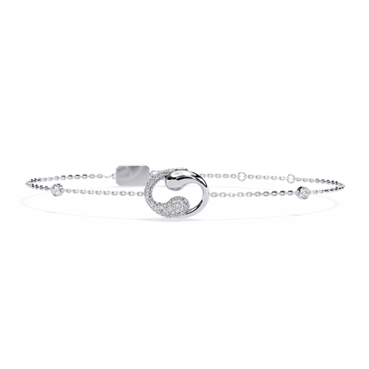 Eternal Flow Diamond Bracelet White Gold