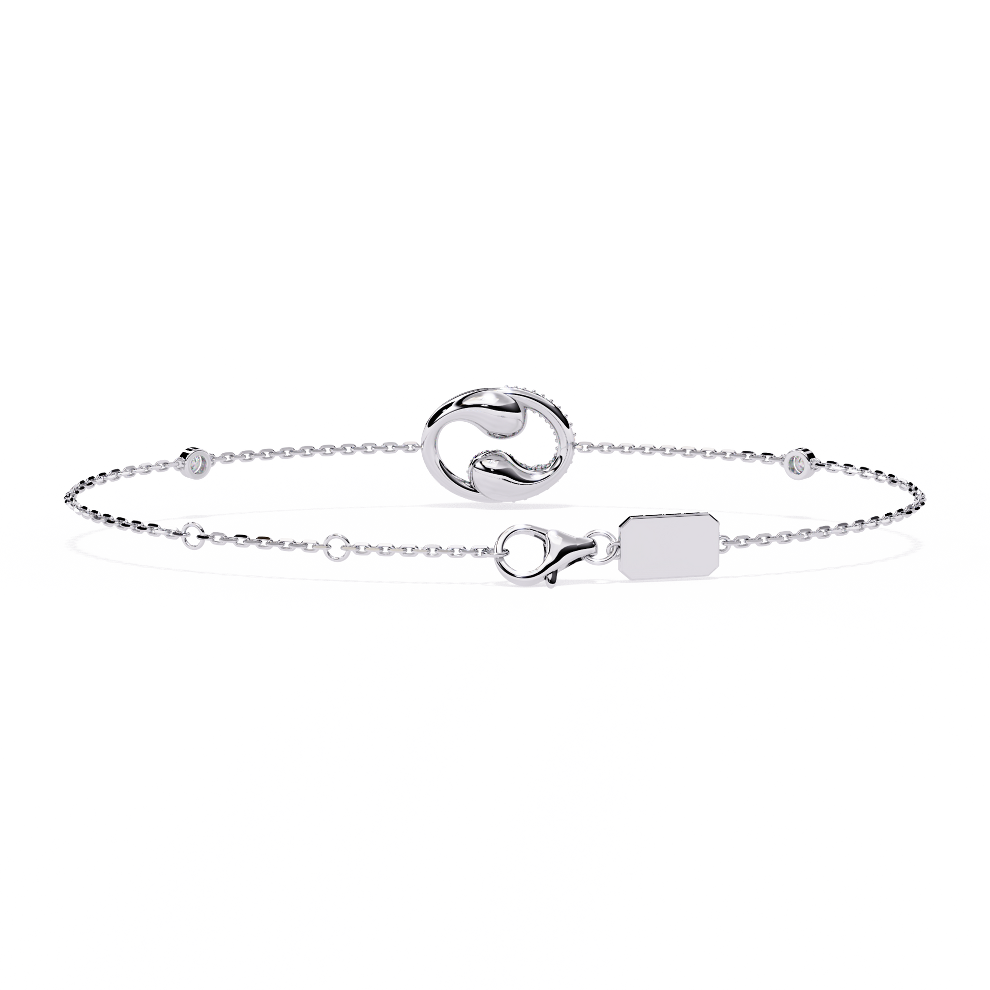 Eternal Flow Diamond Bracelet White Gold