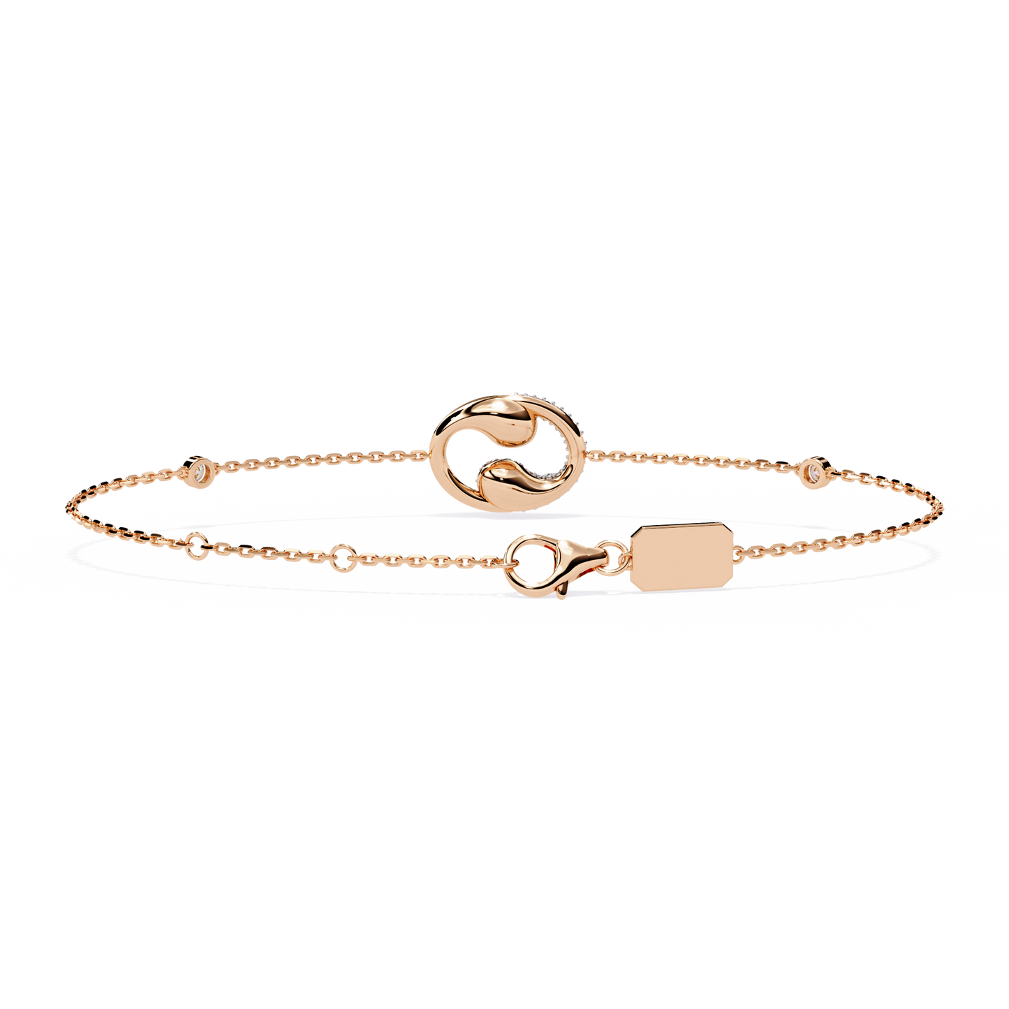 Eternal Flow Diamond Bracelet Rose Gold
