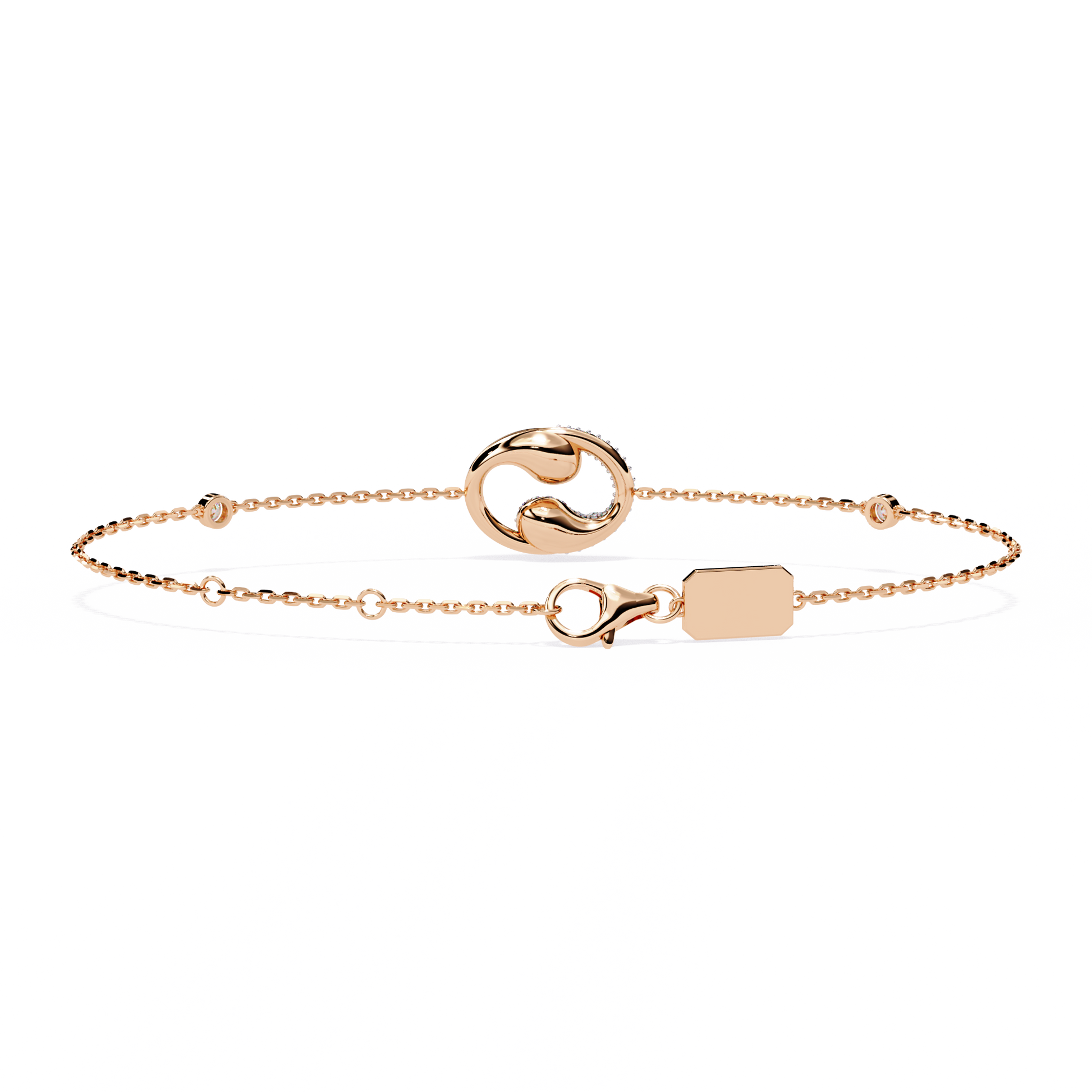 Eternal Flow Diamond Bracelet Rose Gold