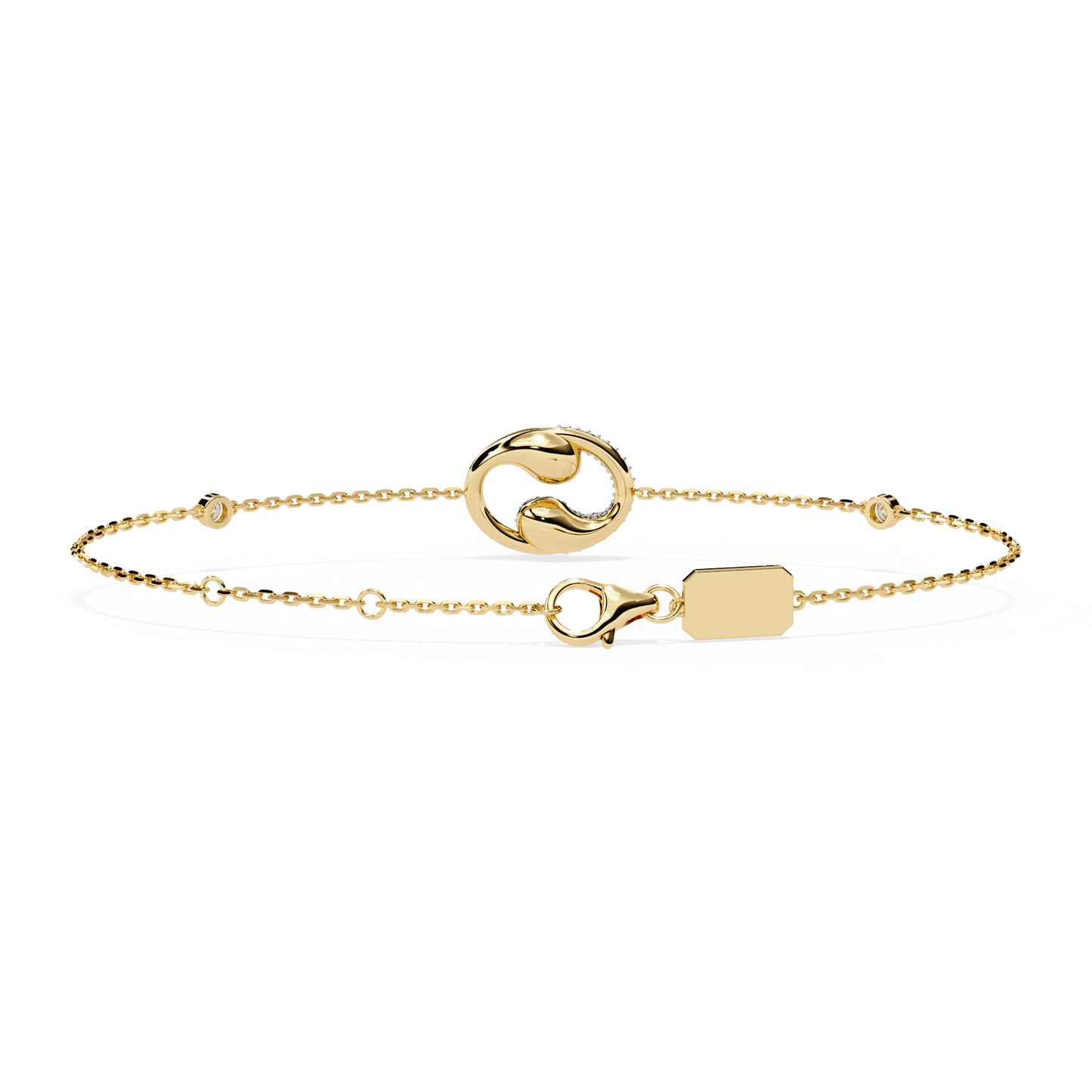 Eternal Flow Diamond Bracelet Yellow Gold
