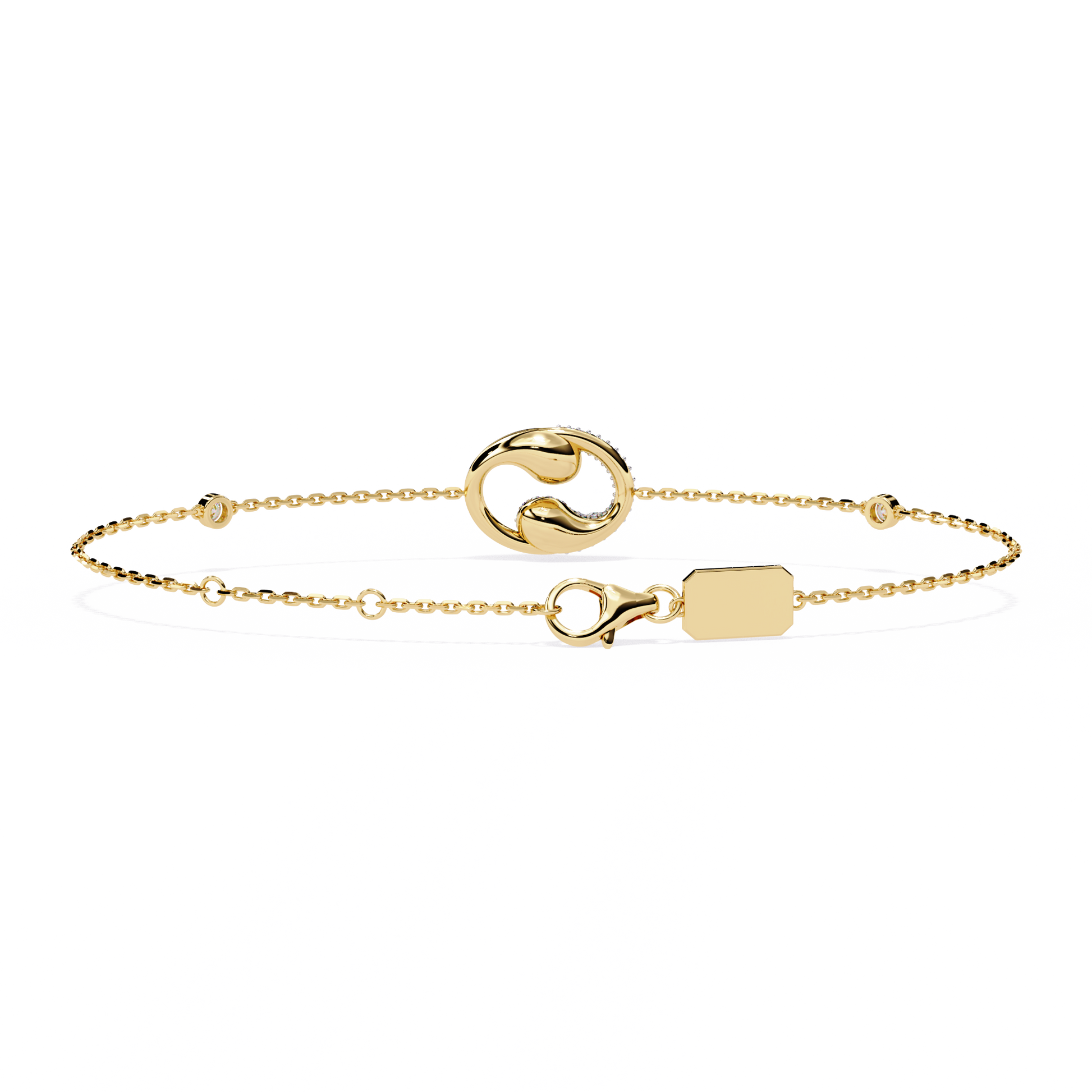 Eternal Flow Diamond Bracelet Yellow Gold