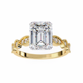 Emerald Elegance Diamond Ring