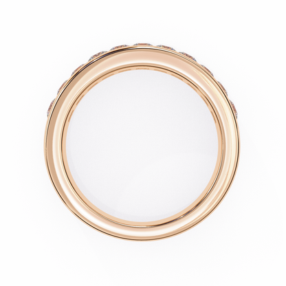 Eternal Channel Diamond Band Rose Gold