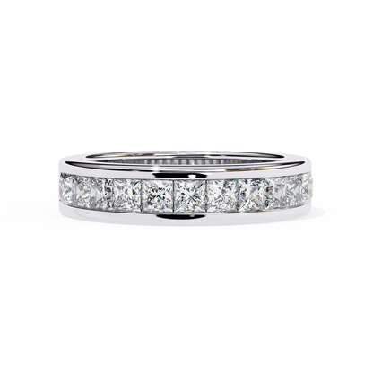 Eternal Channel Diamond Band White Gold
