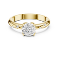 Celestial Star-Set Diamond Solitaire Ring