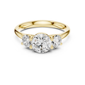 Classic Three-Stone Round Brilliant Cut Diamond Ring