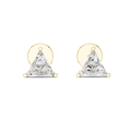 Trillion-Cut Diamond Stud Earrings