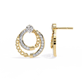 Radiant Loop Diamond Earrings