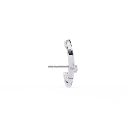 Celestial Arc Diamond Earrings White Gold