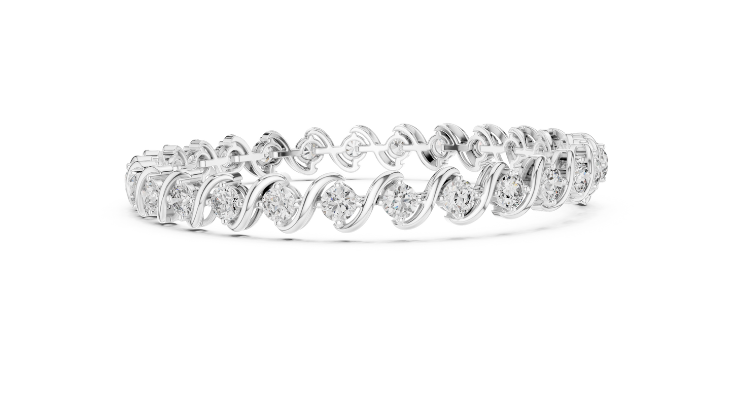 The Classic S-Link Diamond Tennis Bracelet