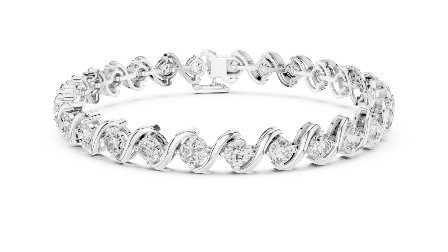 The Classic S-Link Diamond Tennis Bracelet