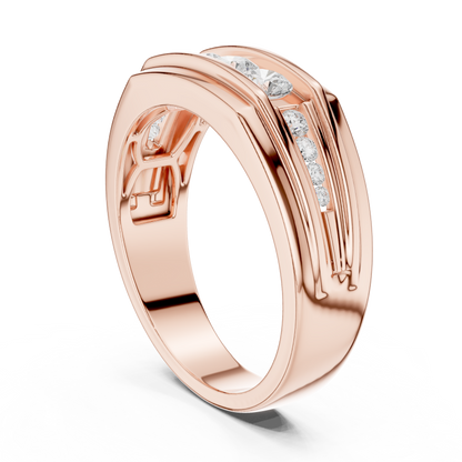 Regal Row Diamond Band Rose Gold 