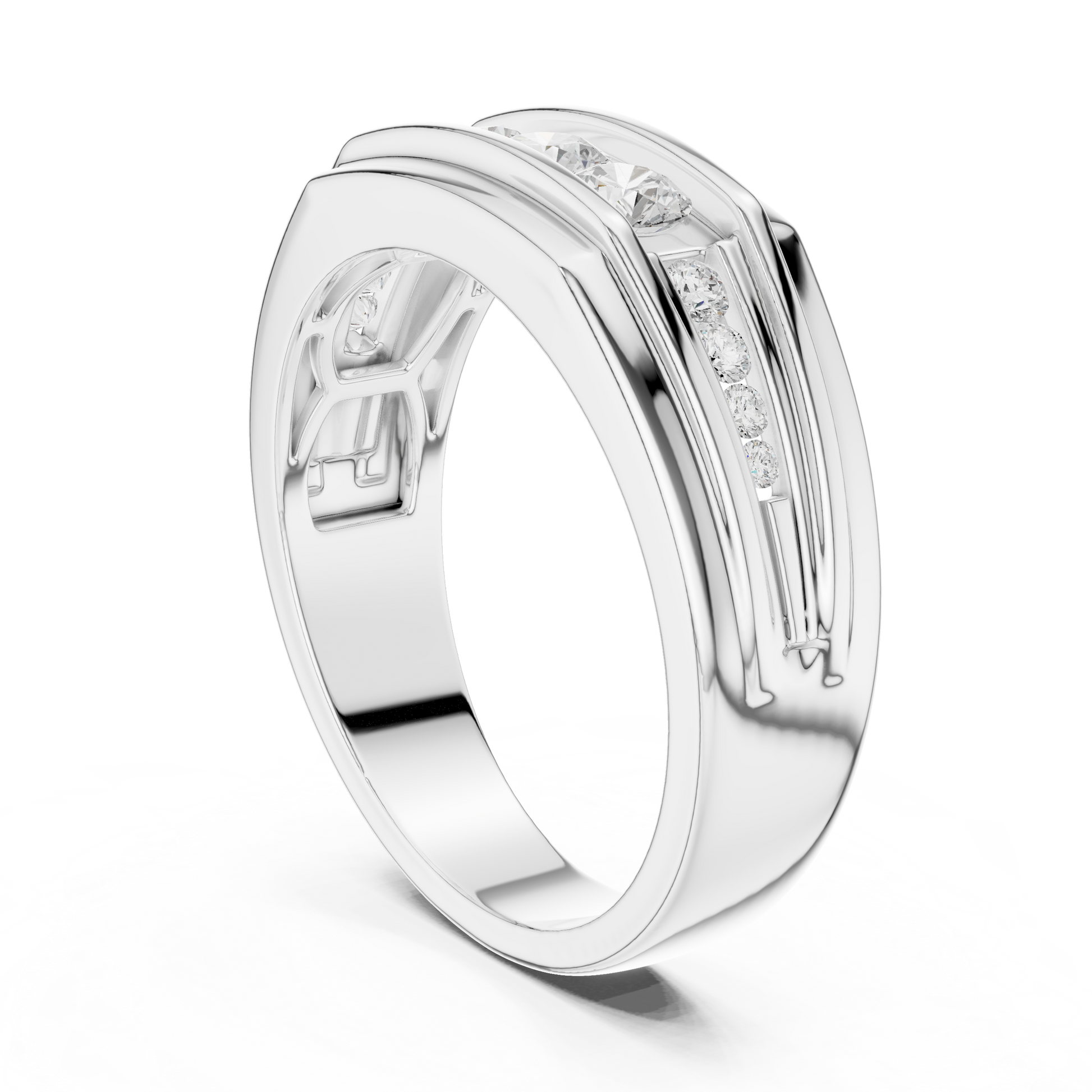 Regal Row Diamond Band White Gold 