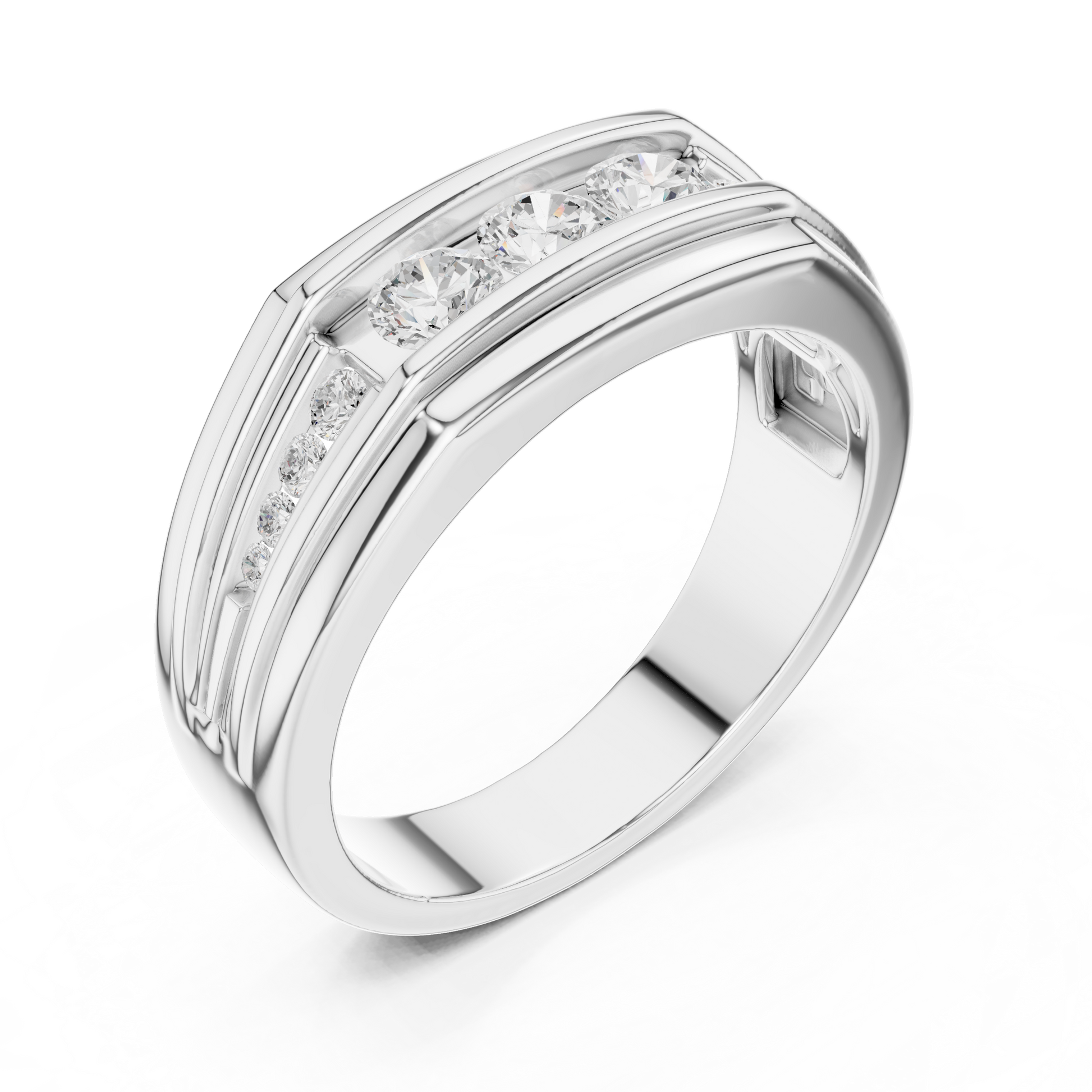 Regal Row Diamond Band White Gold 