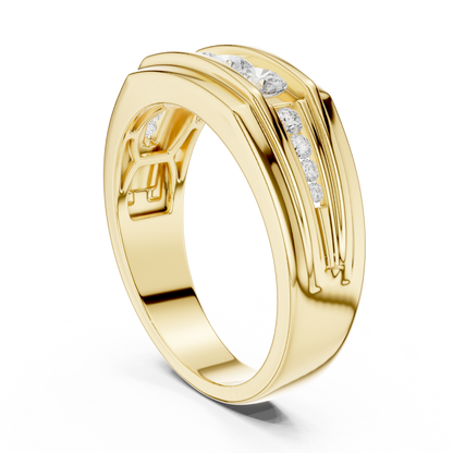 Regal Row Diamond Band Yellow Gold 