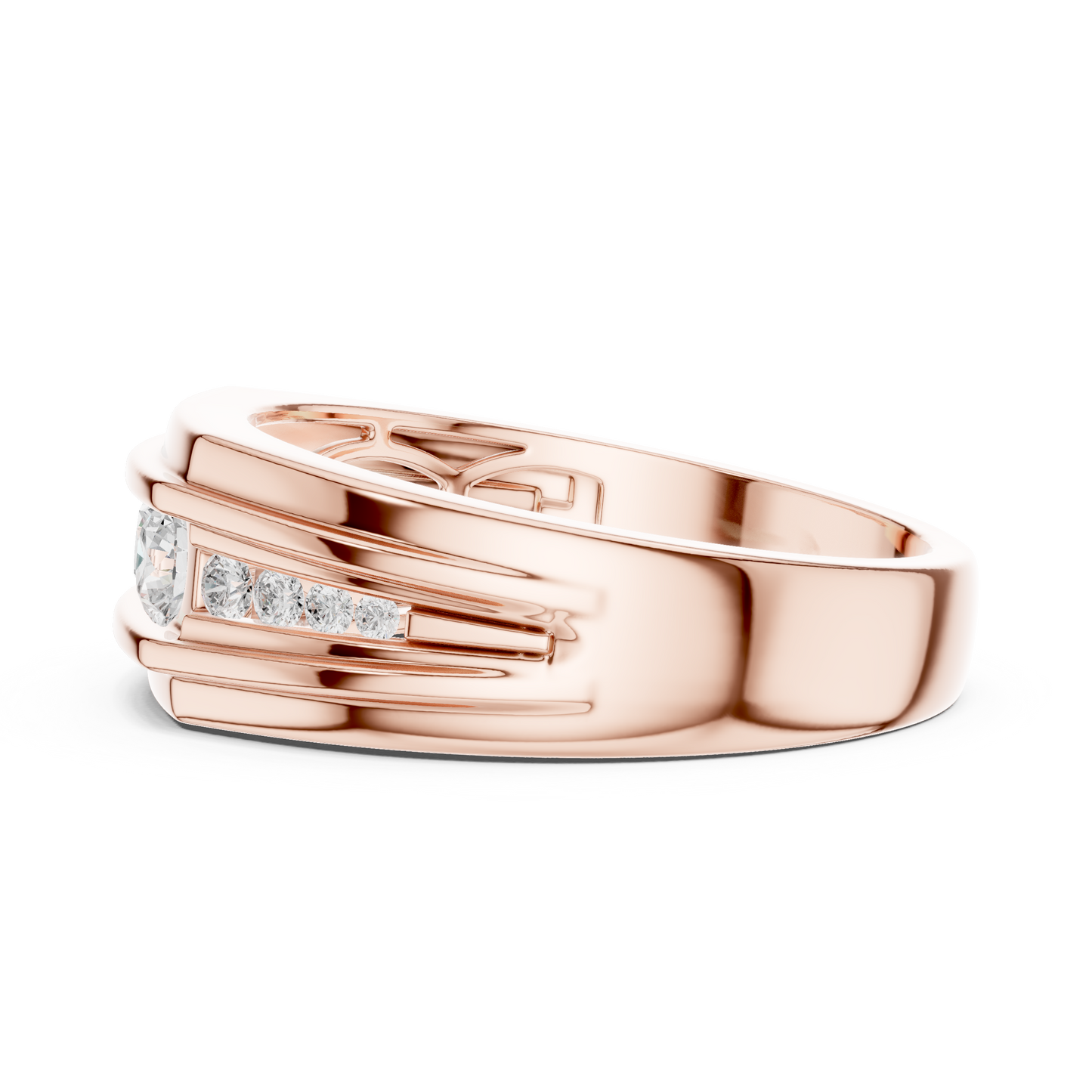 Regal Row Diamond Band Rose Gold 
