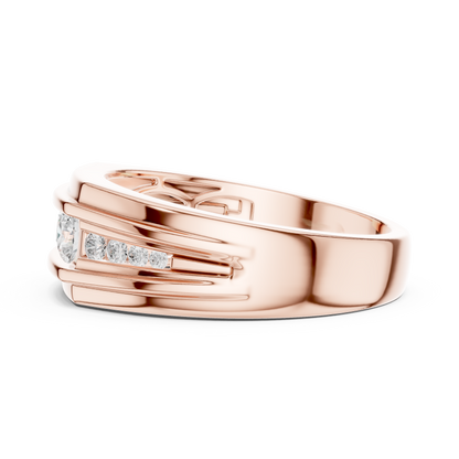 Regal Row Diamond Band Rose Gold 