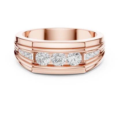 Regal Row Diamond Band Rose Gold 