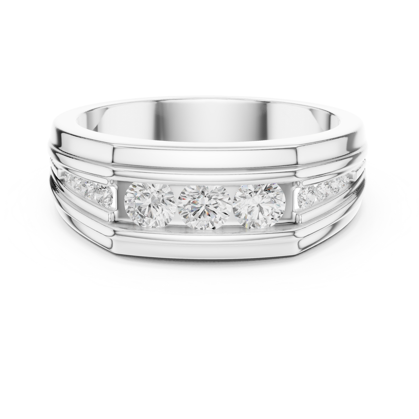 Regal Row Diamond Band White Gold 