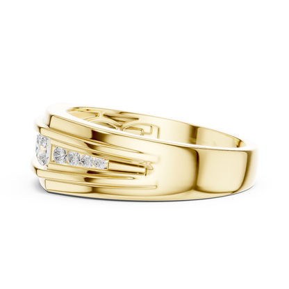 Regal Row Diamond Band Yellow Gold 