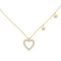 Diamond Heart Charm Necklace