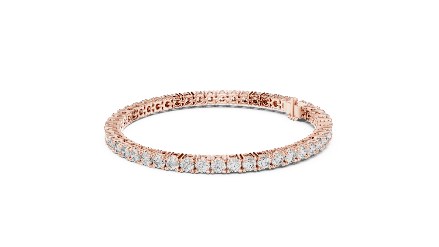 Eternal Spark Diamond Tennis Bracelet Rose Gold