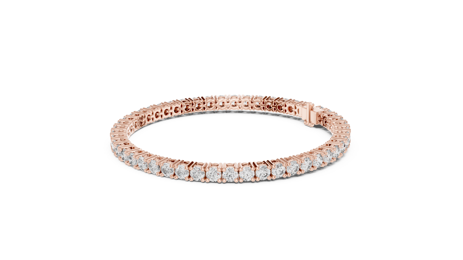 Eternal Spark Diamond Tennis Bracelet Rose Gold