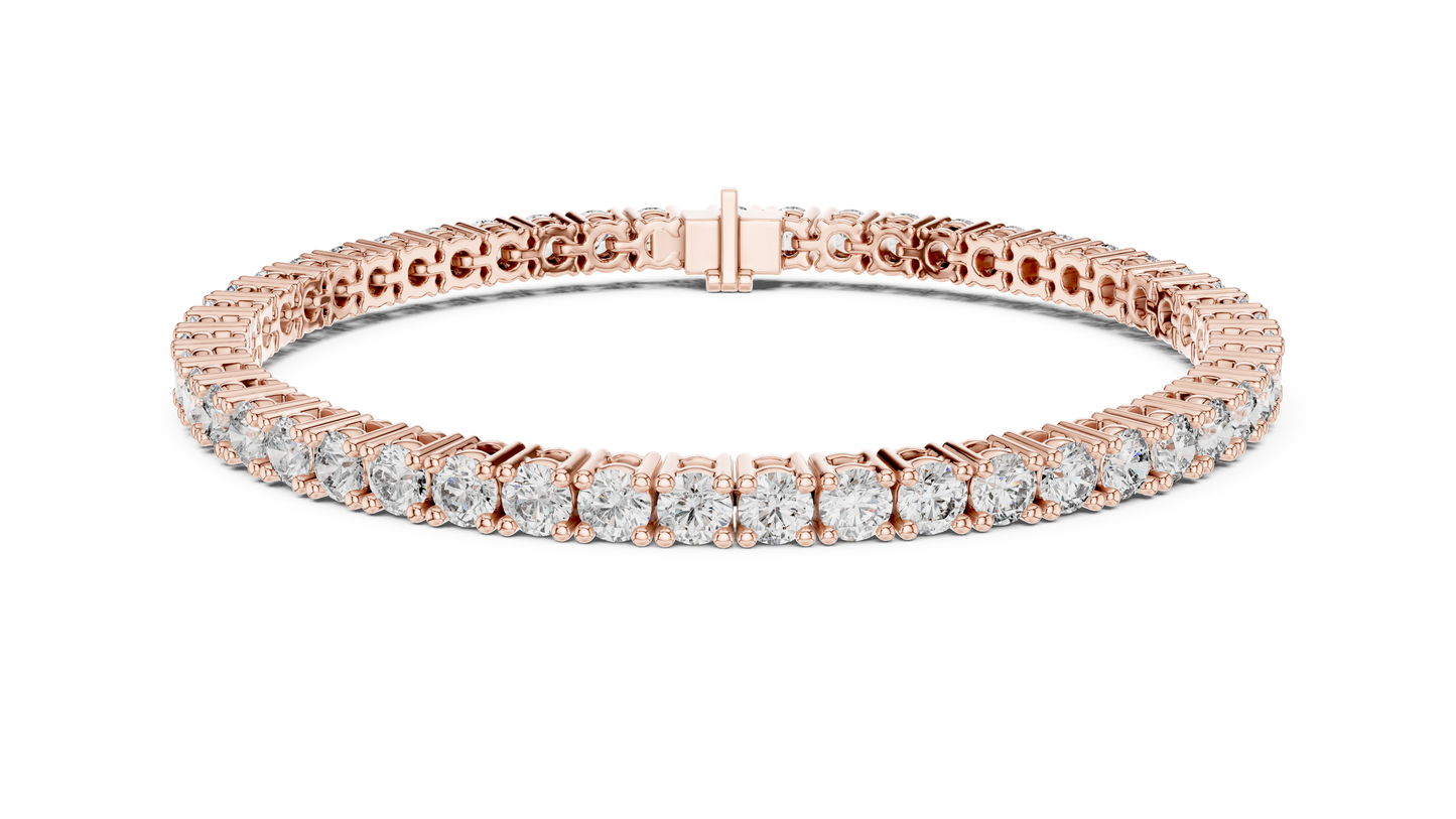 Eternal Spark Diamond Tennis Bracelet Rose Gold