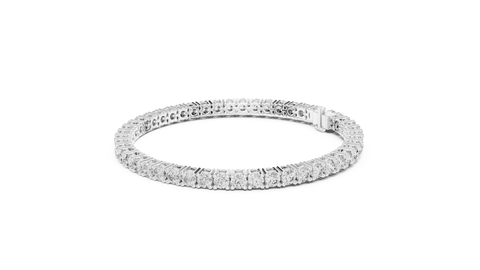 Eternal Spark Diamond Tennis Bracelet White Gold