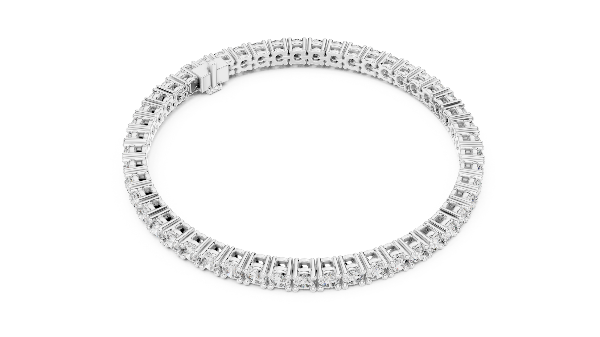 Eternal Spark Diamond Tennis Bracelet White Gold