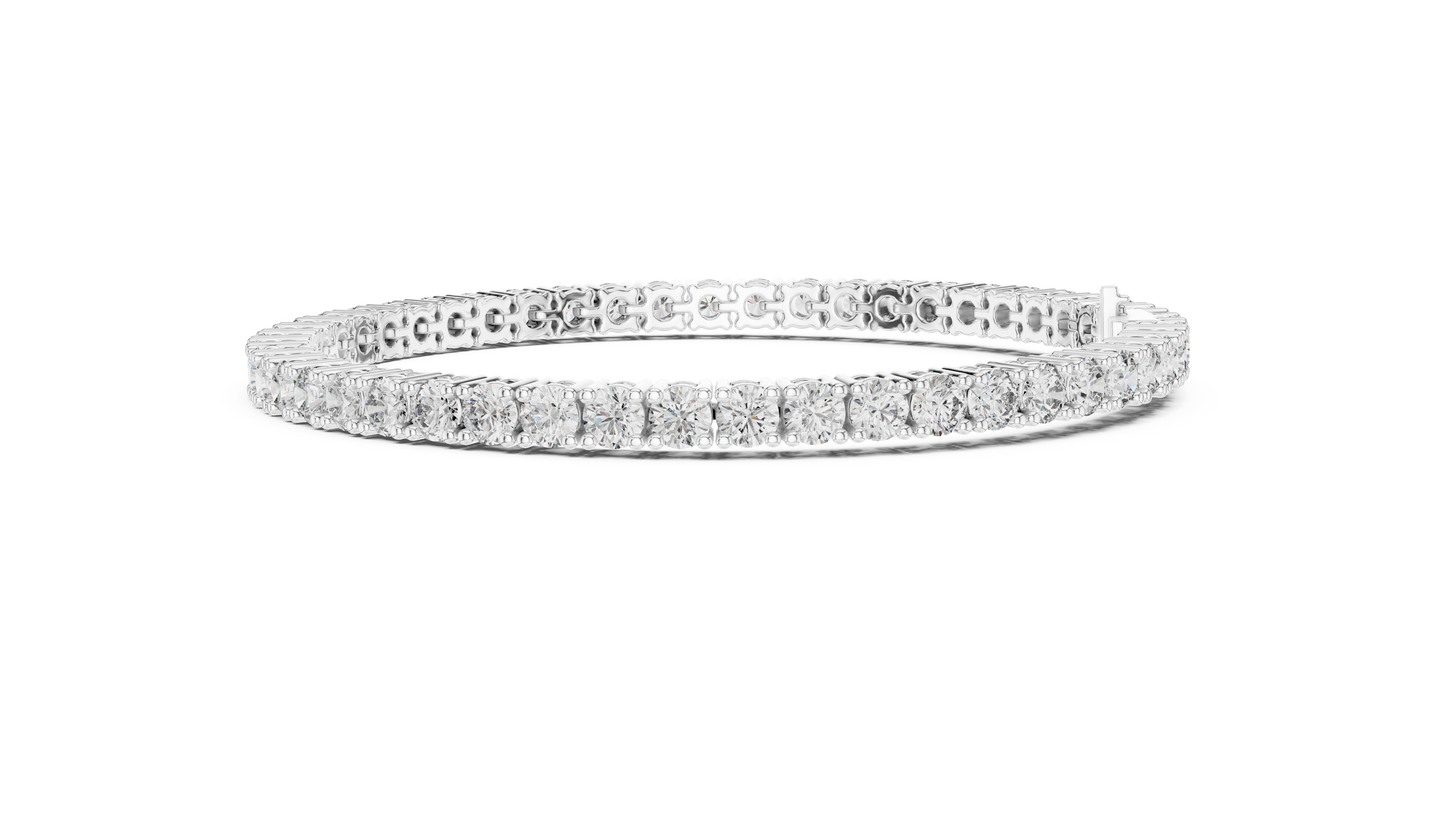 Eternal Spark Diamond Tennis Bracelet White Gold
