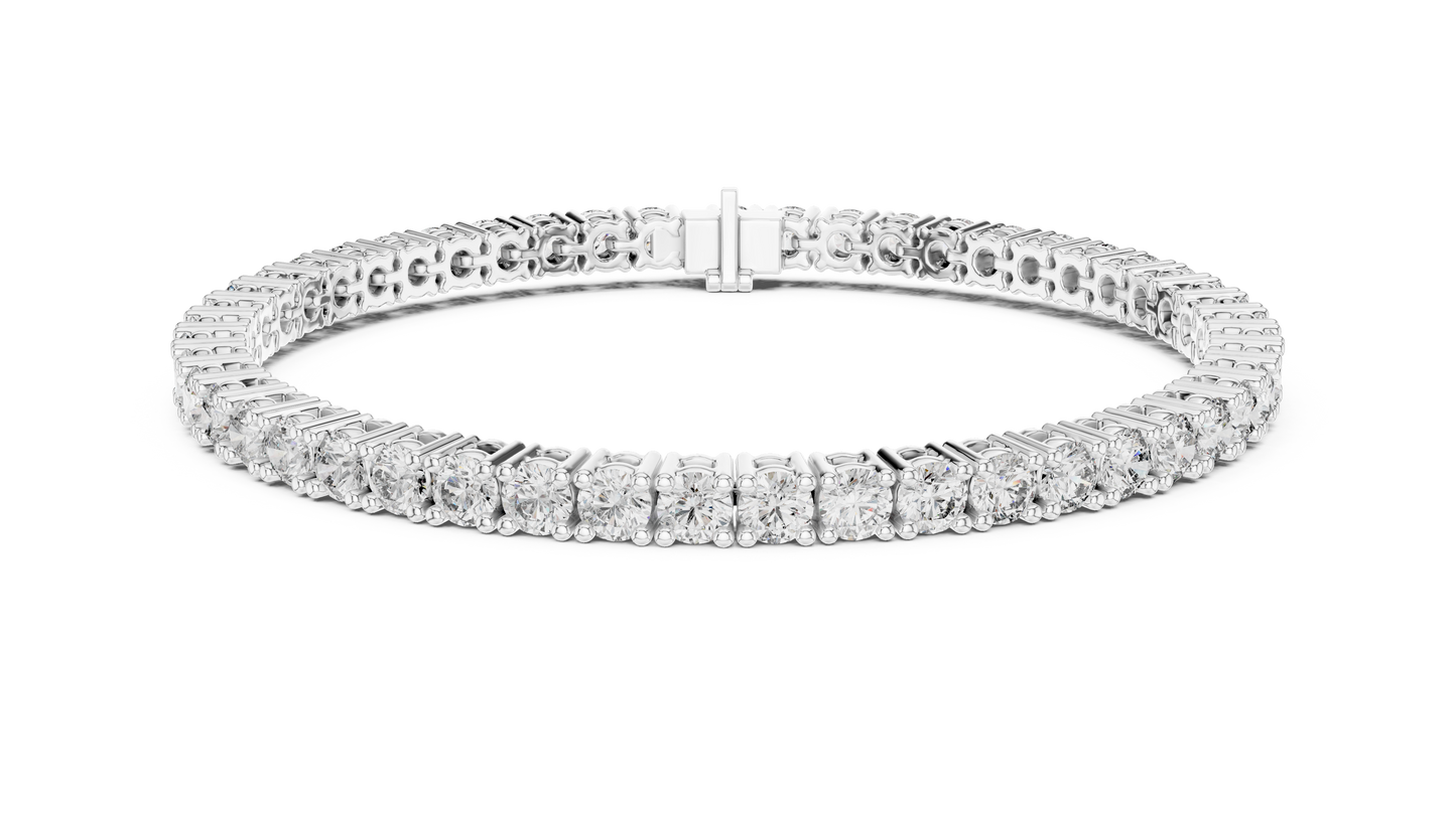 Eternal Spark Diamond Tennis Bracelet White Gold