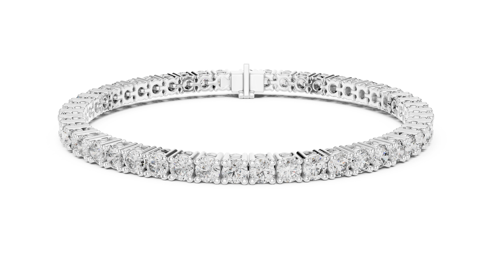 Eternal Spark Diamond Tennis Bracelet White Gold