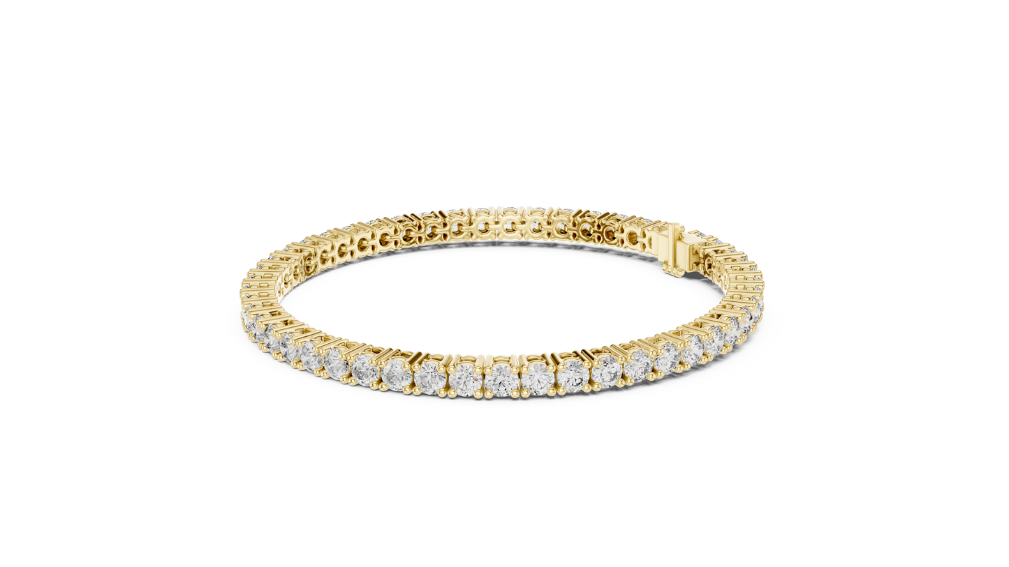 Eternal Spark Diamond Tennis Bracelet Yellow Gold