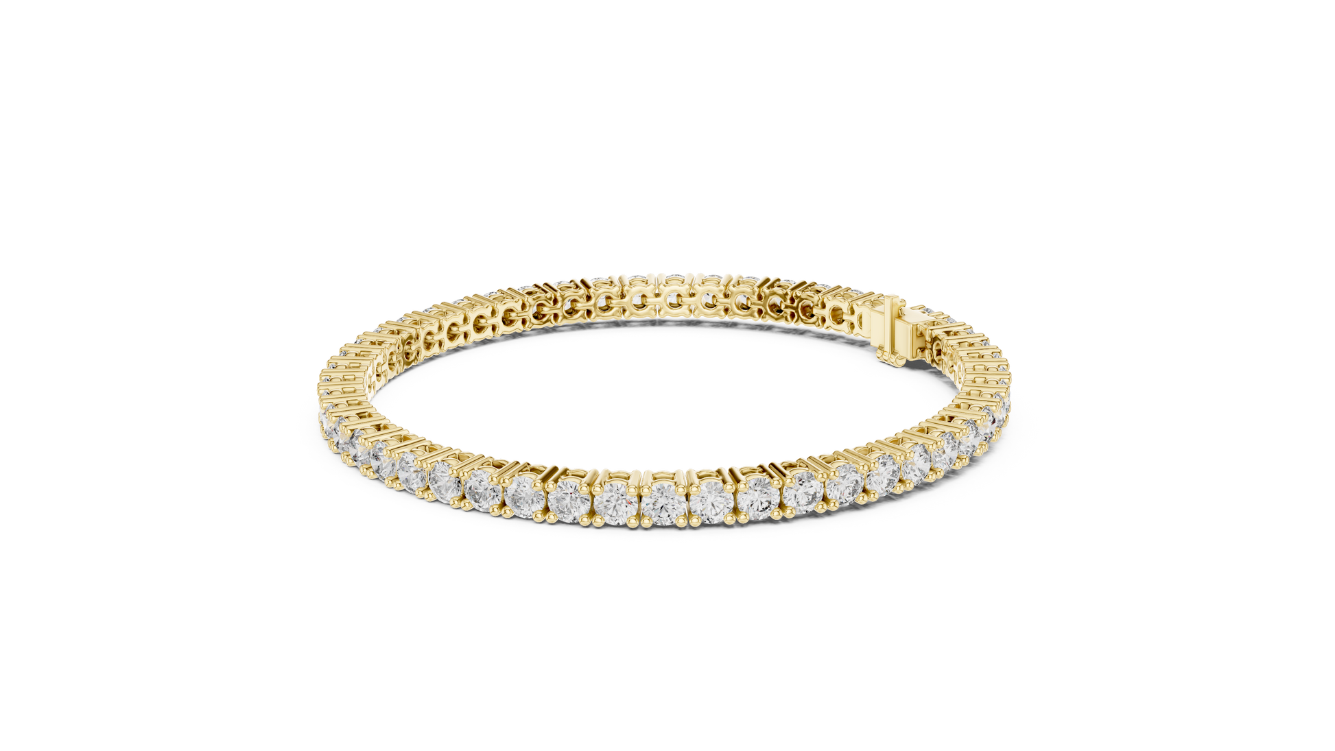 Eternal Spark Diamond Tennis Bracelet Yellow Gold