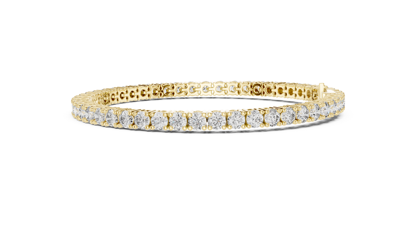 Eternal Spark Diamond Tennis Bracelet Yellow Gold