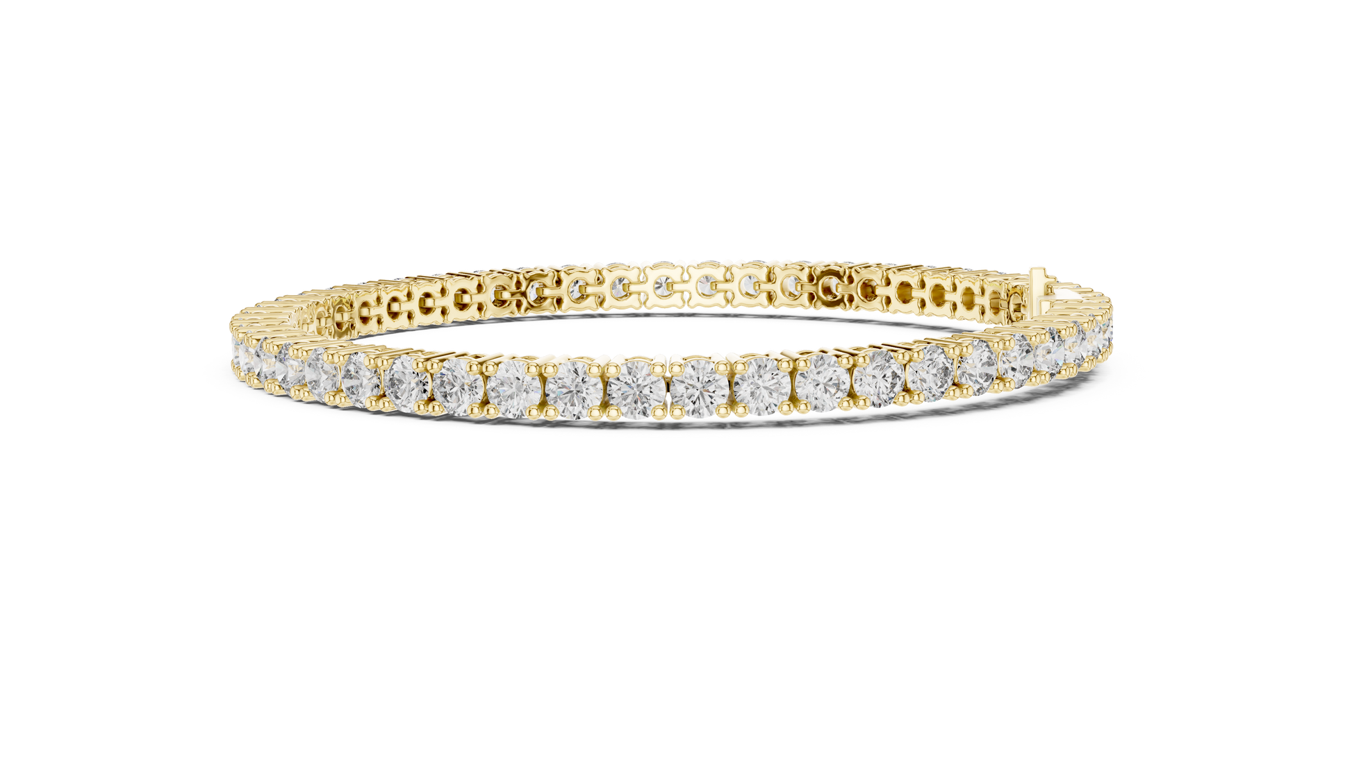 Eternal Spark Diamond Tennis Bracelet Yellow Gold