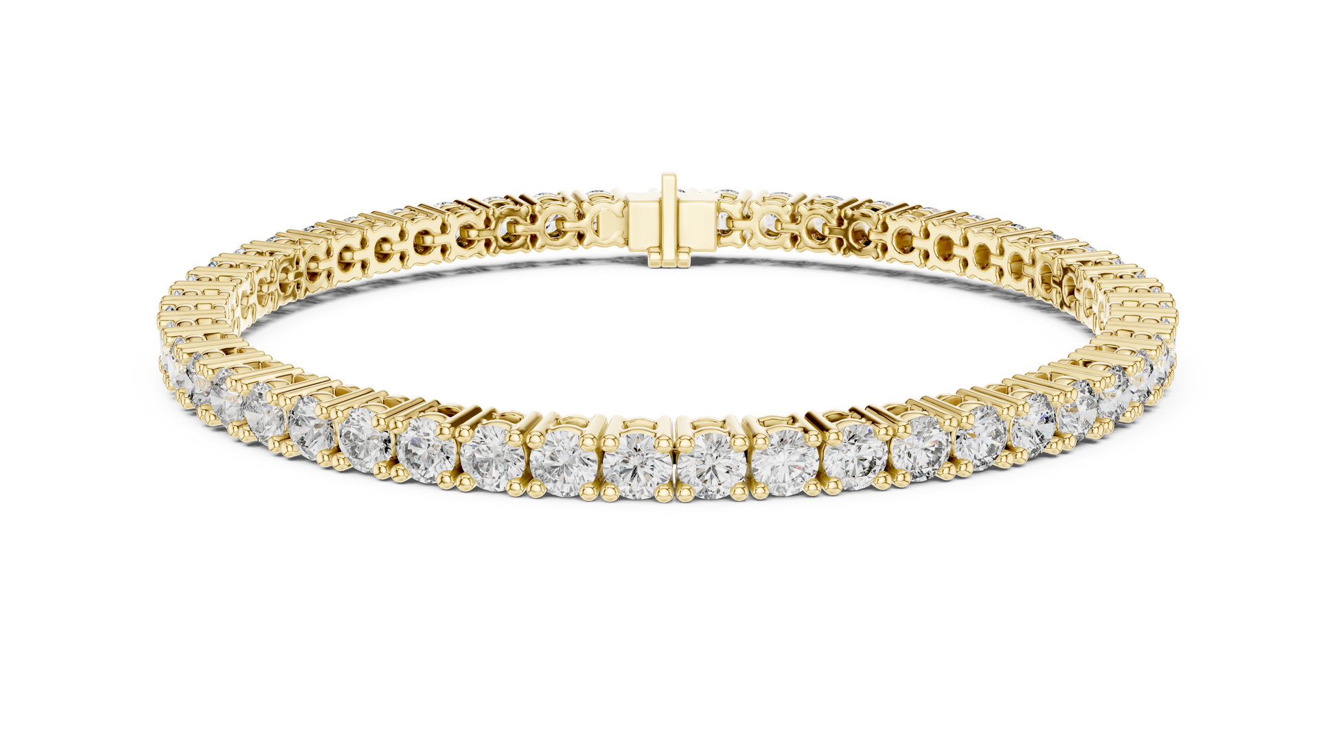 Eternal Spark Diamond Tennis Bracelet Yellow Gold